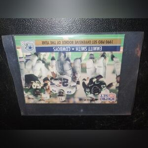 Emmitt Smith rookie card Dallas cowboys